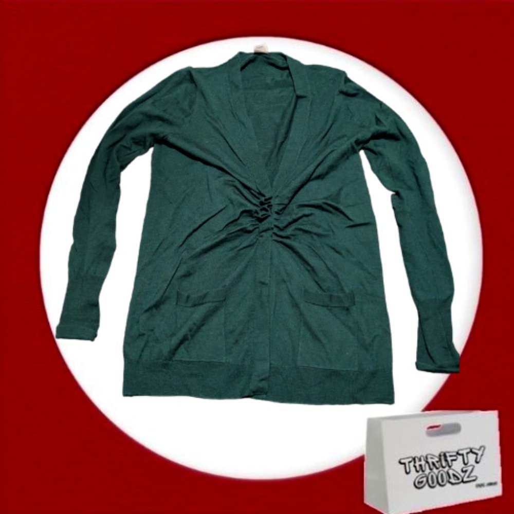 J. Crew Green Wool Cardigan